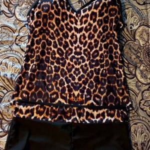 Leopard print tankini